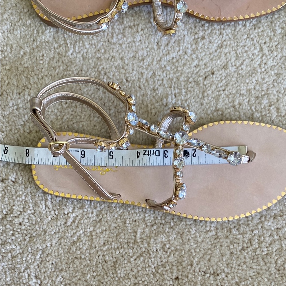 Elegant Lilly Pulitzer gold rhinestone Abbi Sandals, 6.5, NWT - Picture 10 of 13